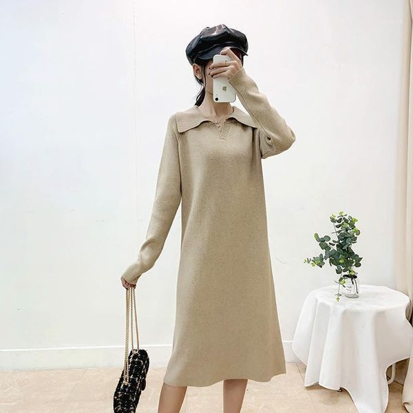 women's pure color thick straight knit dress 2021 new autumn a line over the knee chic temperament neck sweater dresses1, Black;gray
women's pure color thick straight knit dress 2021 new autumn a line over the knee chic temperament neck sweater dresses1, Black;gray