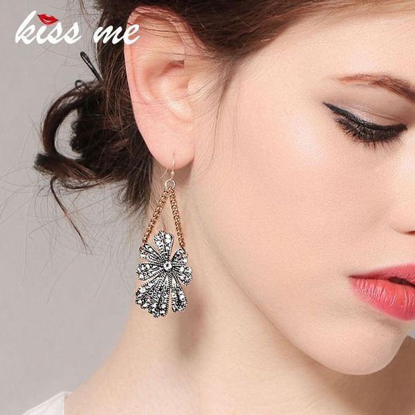 kiss me chic crystal flower dangle earrings 2020 latest alloy vintage earrings for women korean fashion jewelry1, Silver
kiss me chic crystal flower dangle earrings 2020 latest alloy vintage earrings for women korean fashion jewelry1, Silver
