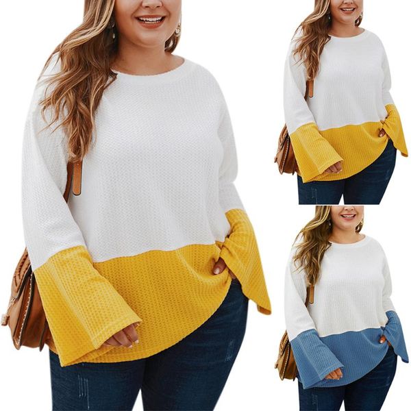 vicabo womens round collar ruffle sweater pullover color knitted long sleeve matching knitwear casual plus size, White;black
vicabo womens round collar ruffle sweater pullover color knitted long sleeve matching knitwear casual plus size, White;black