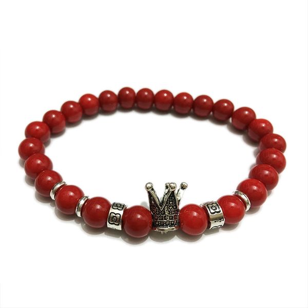 turecolor red color beads antique crown charms stretch rope bracelet elastic cords natural stone expandable pulseras jewelry
turecolor red color beads antique crown charms stretch rope bracelet elastic cords natural stone expandable pulseras jewelry