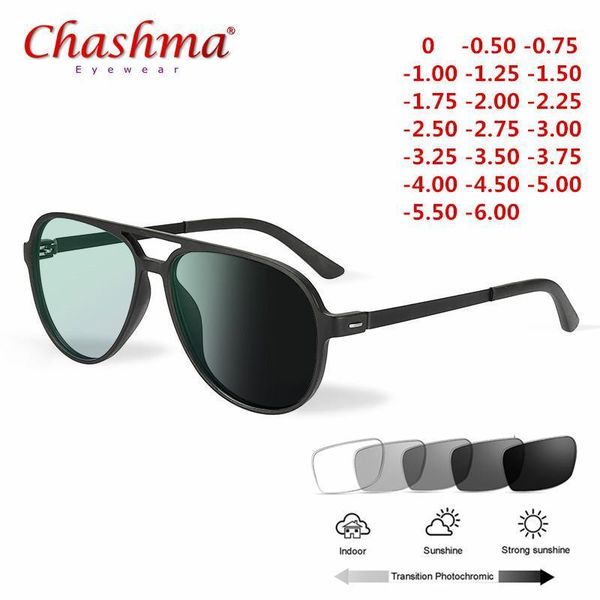 fashion sunglasses frames tr90 eyeglasses frame pochromism prescription glasses chameleon myopia with degree 0 -0.50 -1.0 -1.25 -1.5 to -6.0, Black
fashion sunglasses frames tr90 eyeglasses frame pochromism prescription glasses chameleon myopia with degree 0 -0.50 -1.0 -1.25 -1.5 to -6.0, Black