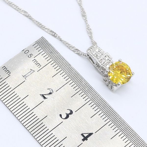 silver color jewelry sets for women yellow white zircon necklace pendant hoop earrings rings gift box
silver color jewelry sets for women yellow white zircon necklace pendant hoop earrings rings gift box