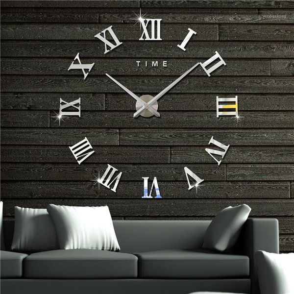 wall clocks 2021 3d diy home decor roman numerals metal stickers style watches hours living room decorations1
wall clocks 2021 3d diy home decor roman numerals metal stickers style watches hours living room decorations1