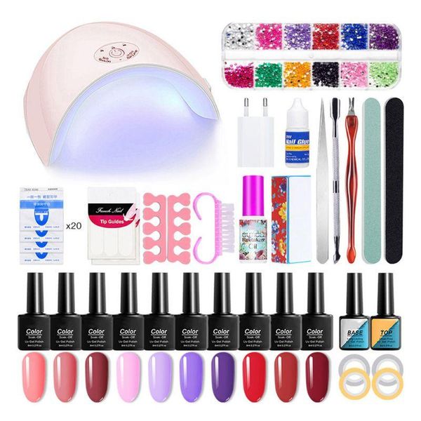 2020 new 52 pcs nail extension gel kit gel builder with 36w uv led nail lamp manicure kit
2020 new 52 pcs nail extension gel kit gel builder with 36w uv led nail lamp manicure kit