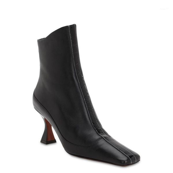 boots british syle ankle woman strange low heel office for women short biker runway slim zapatos mujer1, Black
boots british syle ankle woman strange low heel office for women short biker runway slim zapatos mujer1, Black