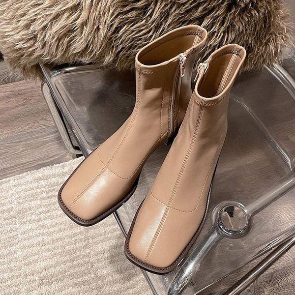 boots elastic fabric ankle for women fashion square toe woman short zipper thick heels ladies autumn /winter party shoes, Black
boots elastic fabric ankle for women fashion square toe woman short zipper thick heels ladies autumn /winter party shoes, Black