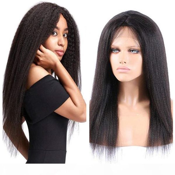 360 lace frontal wig brazilian virgin hair kinky straight 360 full lace frontal human hair wigs pre plucked with baby hair, Black;brown
360 lace frontal wig brazilian virgin hair kinky straight 360 full lace frontal human hair wigs pre plucked with baby hair, Black;brown