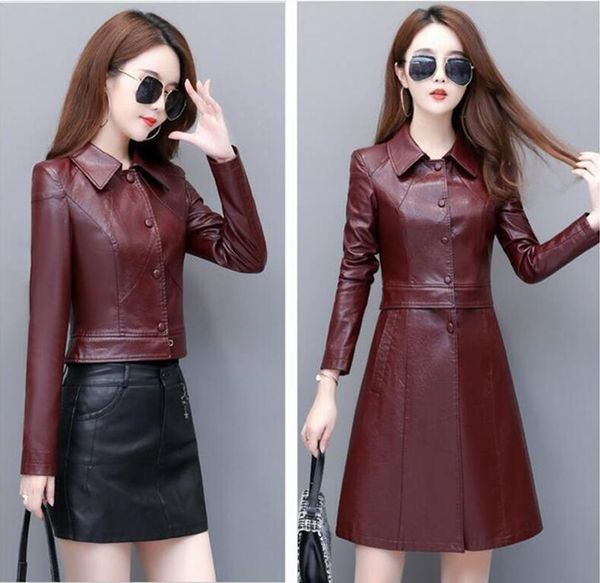 new fashion plus size 3xl 4xl leather jacket women leather coat 2020 spring women's leather jacket long slim coat female jacket, Black
new fashion plus size 3xl 4xl leather jacket women leather coat 2020 spring women's leather jacket long slim coat female jacket, Black