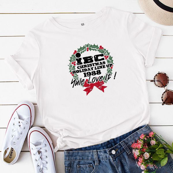 lh20160 christmas ibc christmas christmas wreath pattern printing round neck casual t-shirt women, White
lh20160 christmas ibc christmas christmas wreath pattern printing round neck casual t-shirt women, White