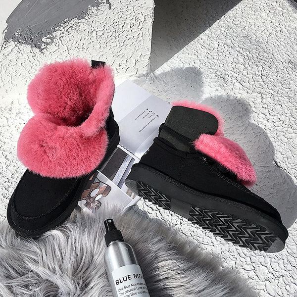 boots 2021 winter snow for women's shoes genuine leather fur keep warm ankle big size 43 bottes femme, Black
boots 2021 winter snow for women's shoes genuine leather fur keep warm ankle big size 43 bottes femme, Black