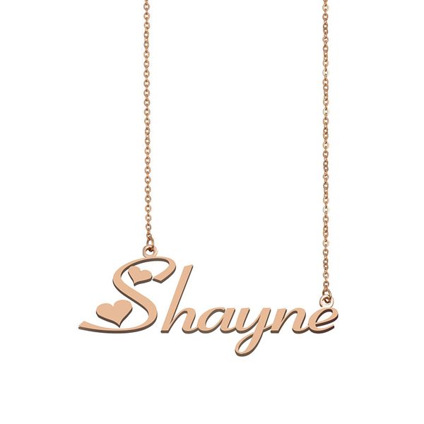 Shayne Name Necklace Custom Nameplate Pendant for Women Girls Birthday Gift Kids Best Friends Jewelry 18k Gold Plated Stainless Steel, Silver
Shayne Name Necklace Custom Nameplate Pendant for Women Girls Birthday Gift Kids Best Friends Jewelry 18k Gold Plated Stainless Steel, Silver