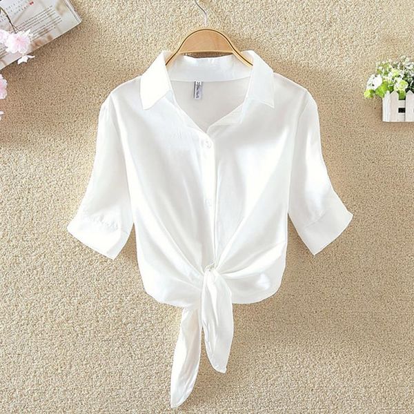 plus size women blouses crop white knotted hem shirt short sleeve blouse button blusa feminina 2021 denim blue
plus size women blouses crop white knotted hem shirt short sleeve blouse button blusa feminina 2021 denim blue