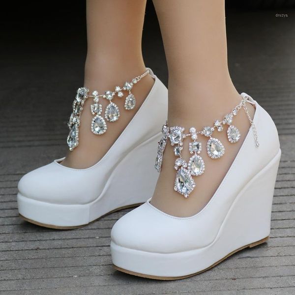 2021 new white wedges wedding pumps sweet white flower lace pearl platform pump shoes bride dress high heels y661, Black
2021 new white wedges wedding pumps sweet white flower lace pearl platform pump shoes bride dress high heels y661, Black
