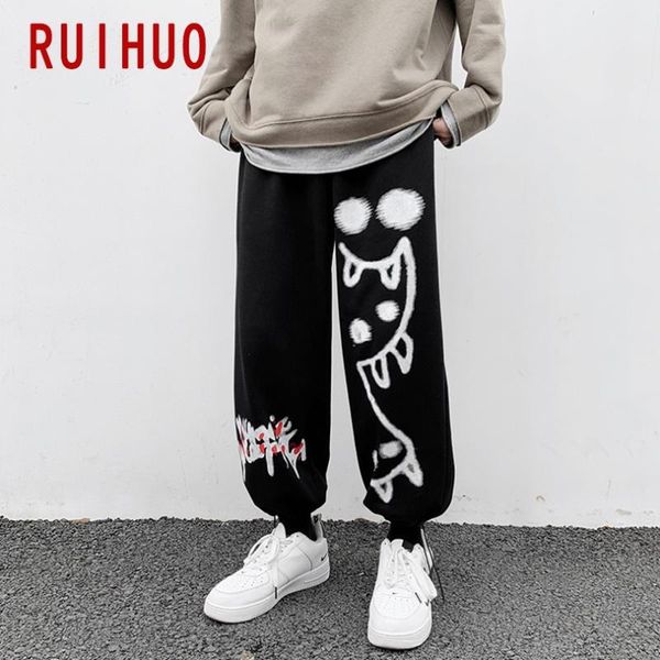 ruihuo cartoon print mens pants hip hop harem pants men clothing mens trousers jogger harajuku sweatpants 2020 new m-5xl, Black
ruihuo cartoon print mens pants hip hop harem pants men clothing mens trousers jogger harajuku sweatpants 2020 new m-5xl, Black