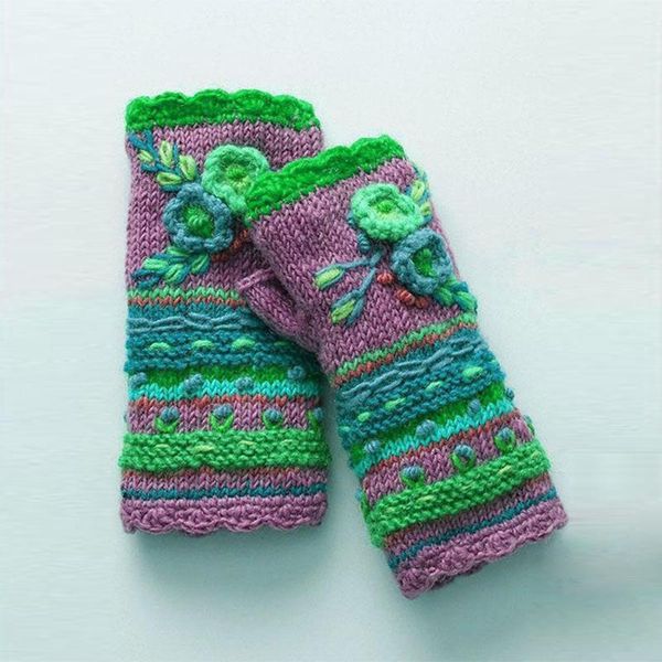 five fingers gloves winter warm fingerless womens casual flower knit handwarmers women driving mittens guantes invierno, Blue;gray
five fingers gloves winter warm fingerless womens casual flower knit handwarmers women driving mittens guantes invierno, Blue;gray