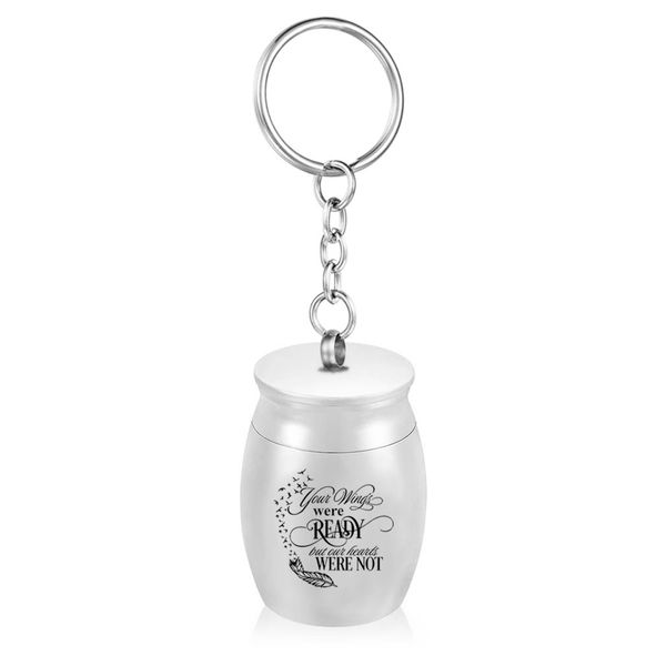 30x40mm mini keepsake keychain cremation urn for ashes for pet/human feather memorial urns necklace funeral jar, Silver
30x40mm mini keepsake keychain cremation urn for ashes for pet/human feather memorial urns necklace funeral jar, Silver