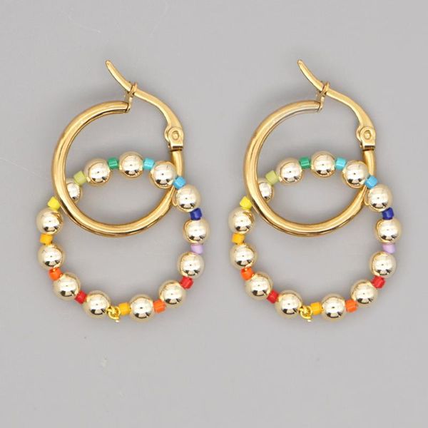 go2boho round earrings for women handmade hoop earring fashion jewelry 2020 japanese golden beads earring wholesale, Golden;silver
go2boho round earrings for women handmade hoop earring fashion jewelry 2020 japanese golden beads earring wholesale, Golden;silver