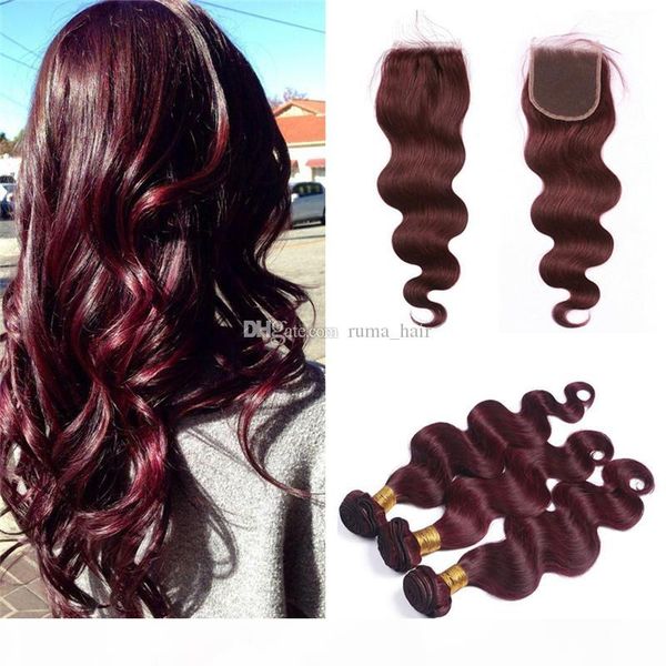 body wave burgundy hair weave with lace closure 99j wine red brazilian human virgin hair 3 bundles with closure 4pcs lot, Black;brown
body wave burgundy hair weave with lace closure 99j wine red brazilian human virgin hair 3 bundles with closure 4pcs lot, Black;brown