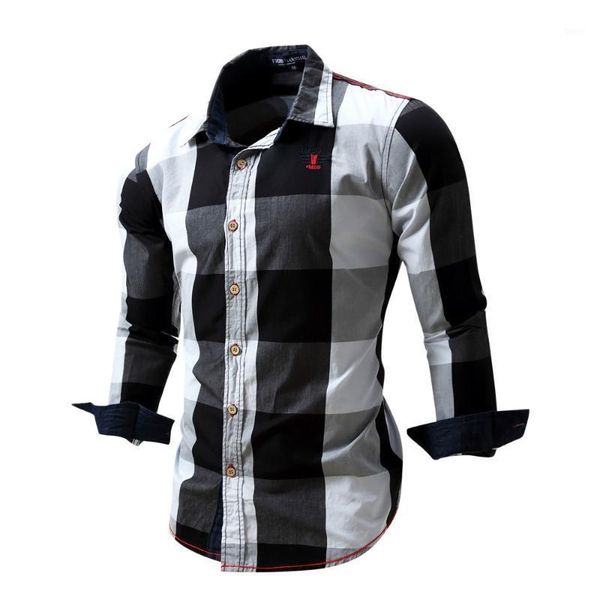 men's checked shirt autumn long sleeve non-iron casual blouse cotton slim fit plaid dress shirts camisa masculina para 20201, White;black
men's checked shirt autumn long sleeve non-iron casual blouse cotton slim fit plaid dress shirts camisa masculina para 20201, White;black
