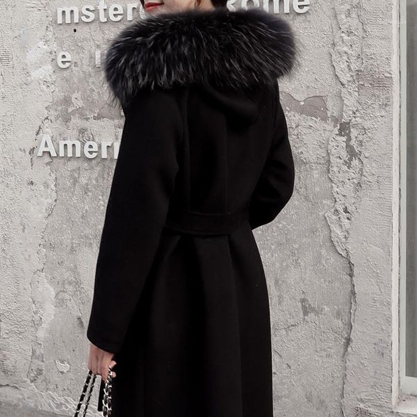 women woolen coat winter jacket female hooded real raccoon big fur collar overcoat loose thicken warm women woolen coat1, Black
women woolen coat winter jacket female hooded real raccoon big fur collar overcoat loose thicken warm women woolen coat1, Black