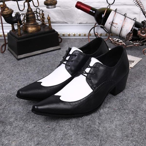 mens dress high heels genuine leather pointed toe classic men formal business flat shoes elegant gentleman wedding shoes1, Black
mens dress high heels genuine leather pointed toe classic men formal business flat shoes elegant gentleman wedding shoes1, Black
