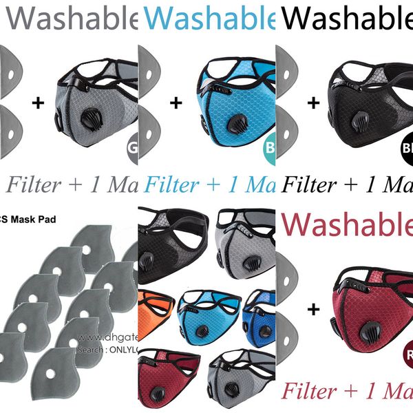 ship 5pcs fashion cycling fast face mask air activated double exhalation valve with pm 2.5 filter anti-fog reus o8ob3, Black
ship 5pcs fashion cycling fast face mask air activated double exhalation valve with pm 2.5 filter anti-fog reus o8ob3, Black