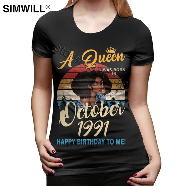 sport vintage women a queen was born in october 1991 t shirt personality birthday gift t-shirt short sleeved cotton printed tee
sport vintage women a queen was born in october 1991 t shirt personality birthday gift t-shirt short sleeved cotton printed tee