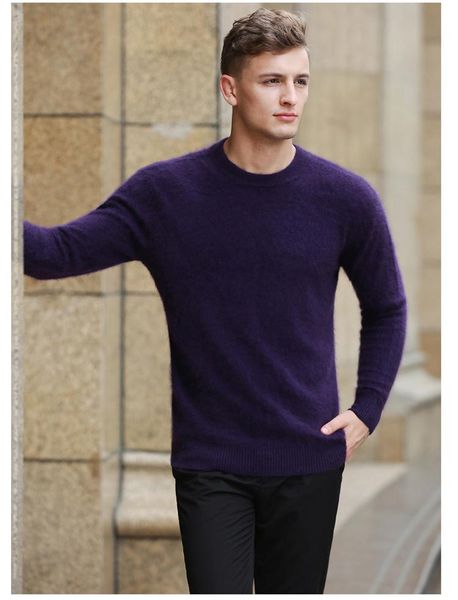 men's sweaters fashion mink cashmere sweater men long sleeve pullovers outwear o-neck loose solid fit knitting clothing, White;black
men's sweaters fashion mink cashmere sweater men long sleeve pullovers outwear o-neck loose solid fit knitting clothing, White;black