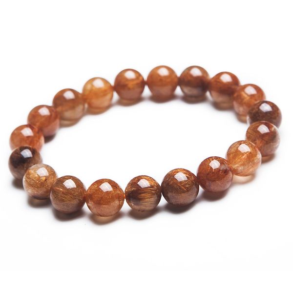 11mm genuine natural brazilian copper hair rutilated quartz stretch bracelets for women charm round crystal bead bracelet, Black
11mm genuine natural brazilian copper hair rutilated quartz stretch bracelets for women charm round crystal bead bracelet, Black