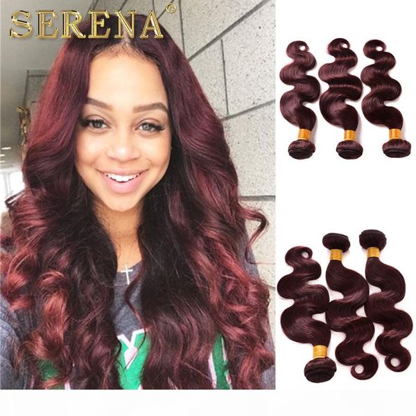 3 bundles 99j burgundy red dark 8a indian ombre hair weave bundles body wave straight ombre human hair extensions brazilian hair bundles, Black 
3 bundles 99j burgundy red dark 8a indian ombre hair weave bundles body wave straight ombre human hair extensions brazilian hair bundles, Black