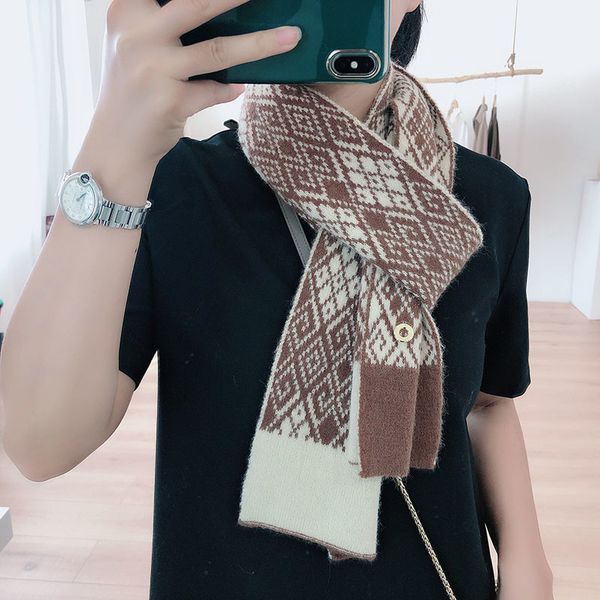 korean knitted wool soft ins small scarf autumn and winter versatile lovely girl parent-child bib students, Blue;gray
korean knitted wool soft ins small scarf autumn and winter versatile lovely girl parent-child bib students, Blue;gray