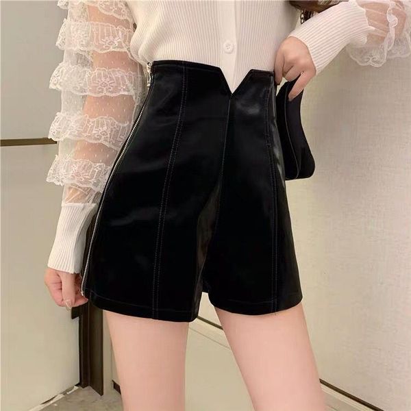 2021 fashion new bright faux leather shorts women high waist side zipper slim a-line biker shorts black calsones de mujer, White;black
2021 fashion new bright faux leather shorts women high waist side zipper slim a-line biker shorts black calsones de mujer, White;black