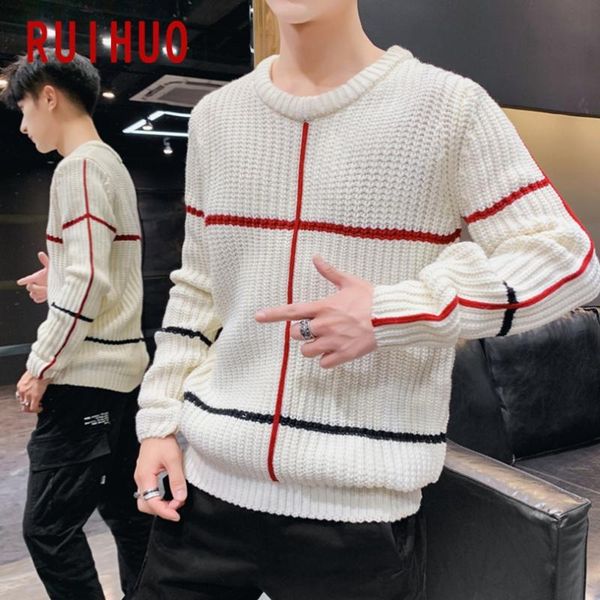 ruihuo knitted sweater men winter mens clothes pullover mens sweaters harajuku sweater 2020 new arrivals -3xl, White;black
ruihuo knitted sweater men winter mens clothes pullover mens sweaters harajuku sweater 2020 new arrivals -3xl, White;black
