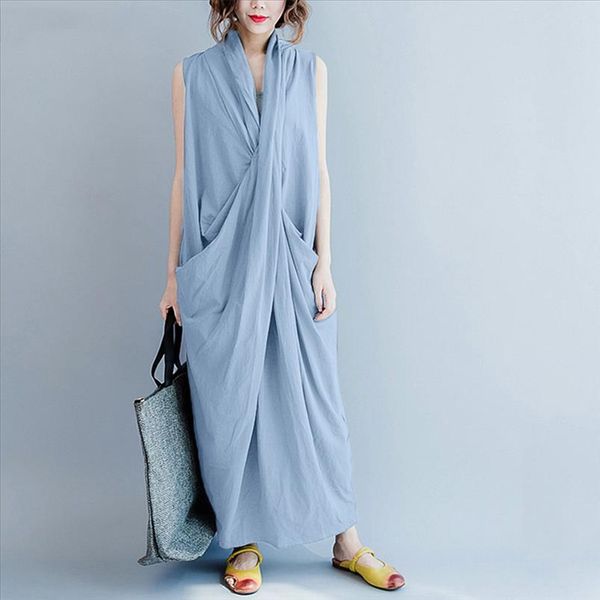 2019 new summer women dress fashion cotton chiffon sleeveless solid v neck robes straight irregular sundress 9032912, Black;gray
2019 new summer women dress fashion cotton chiffon sleeveless solid v neck robes straight irregular sundress 9032912, Black;gray