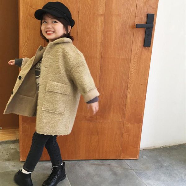 jackets dfxd autumn winter little girls boys lamb cashmere coat kids long sleeve soild color single-breasted warm outwear 2-8years, Blue;gray
jackets dfxd autumn winter little girls boys lamb cashmere coat kids long sleeve soild color single-breasted warm outwear 2-8years, Blue;gray