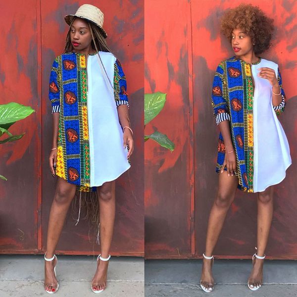 zkyzwx s-xxxl large size african bulk dress women's autumn fashion half sleeve vintage shirt dress, Blue;black
zkyzwx s-xxxl large size african bulk dress women's autumn fashion half sleeve vintage shirt dress, Blue;black