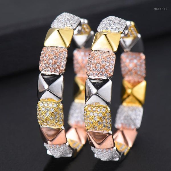 godki 47mm luxury cubic zircon statement big hoop earrings for women wedding dubai bridal square circle hoop earrings 20211, Golden
godki 47mm luxury cubic zircon statement big hoop earrings for women wedding dubai bridal square circle hoop earrings 20211, Golden