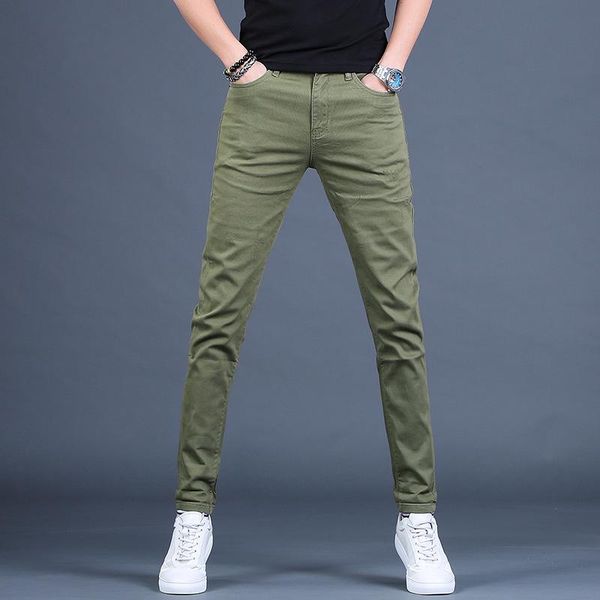 men's jeans thin mens slim fit 2021 summer streetwear casual korea style denim pencil pant men green black clothing, Blue
men's jeans thin mens slim fit 2021 summer streetwear casual korea style denim pencil pant men green black clothing, Blue