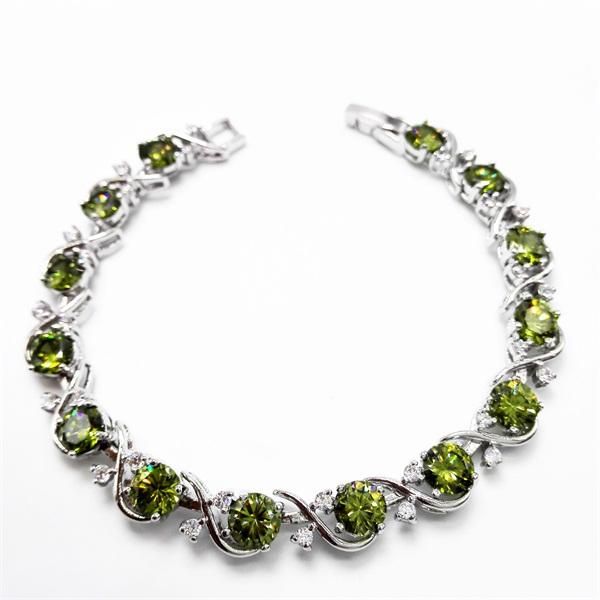 pendientes silver plated bracelets & bangles deep olive cubic zirconia pulseras stone fashion jewelry, Black
pendientes silver plated bracelets & bangles deep olive cubic zirconia pulseras stone fashion jewelry, Black