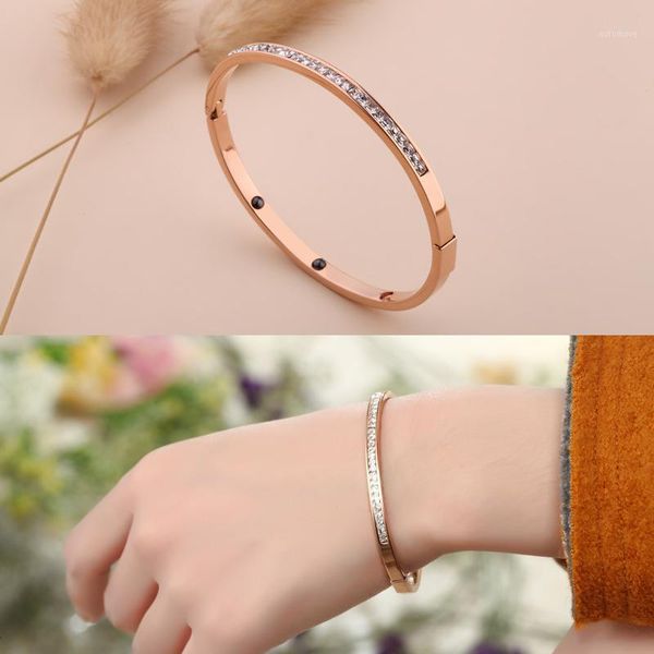 rose gold color women stainless rhinestone women bangle/fashion crystal bracelet &bangle jewelry1, Black
rose gold color women stainless rhinestone women bangle/fashion crystal bracelet &bangle jewelry1, Black