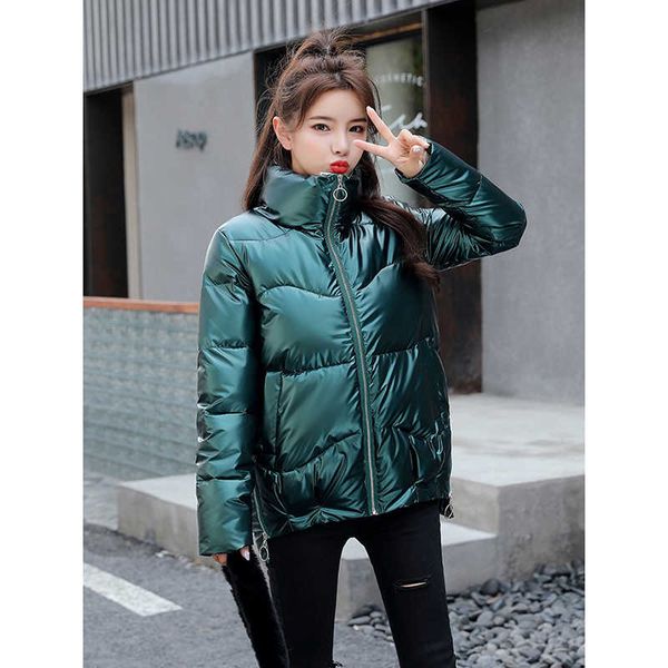 2020 new parkas women's down cotton coat lady cotton-padded zipper glossy winter thick warm jacket outwear k498, Black
2020 new parkas women's down cotton coat lady cotton-padded zipper glossy winter thick warm jacket outwear k498, Black