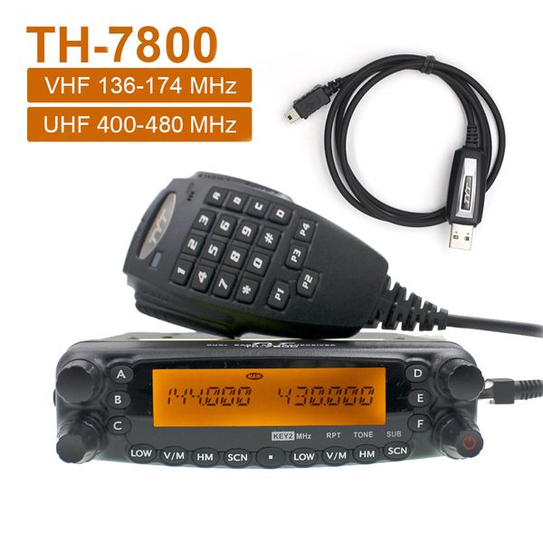 walkie talkie tyt th-7800 50w dual band 136-174 & 400-480mhz mobile radio station amateur communciator fm transceiver
walkie talkie tyt th-7800 50w dual band 136-174 & 400-480mhz mobile radio station amateur communciator fm transceiver