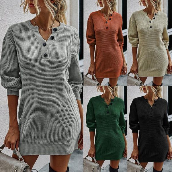 new women autumn and winter dress fashion solid color buttock wrapping knitted dress bodycon vintage casual beach1, Black;gray
new women autumn and winter dress fashion solid color buttock wrapping knitted dress bodycon vintage casual beach1, Black;gray