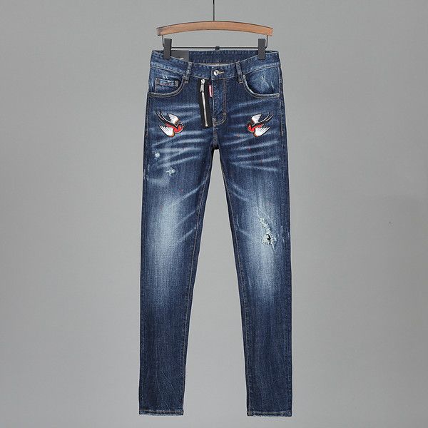 mens ripped denim jeans male skinny slim fit pencil pants casual hip hop trousers with holes mens joggers designer jeans mens pants, Blue
mens ripped denim jeans male skinny slim fit pencil pants casual hip hop trousers with holes mens joggers designer jeans mens pants, Blue