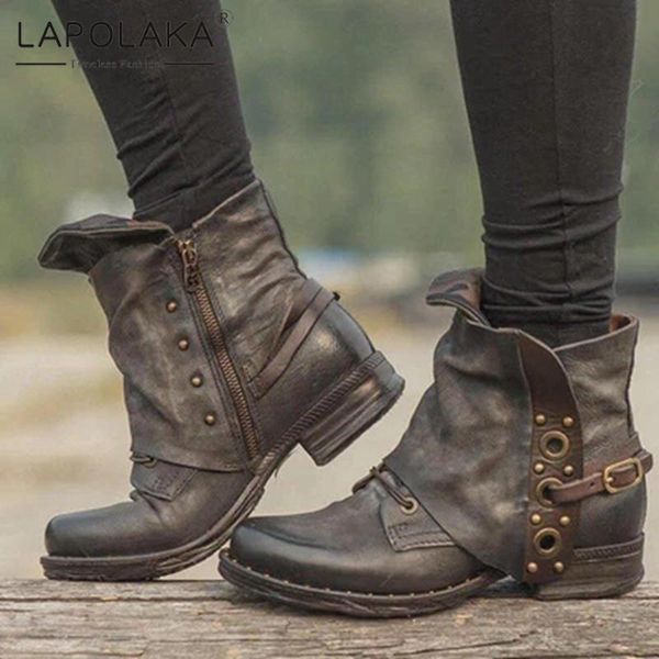 boots lapolaka 2021 design big size 43 thick heels ankle women shoes zip up retro spring autumn ladies female, Black
boots lapolaka 2021 design big size 43 thick heels ankle women shoes zip up retro spring autumn ladies female, Black