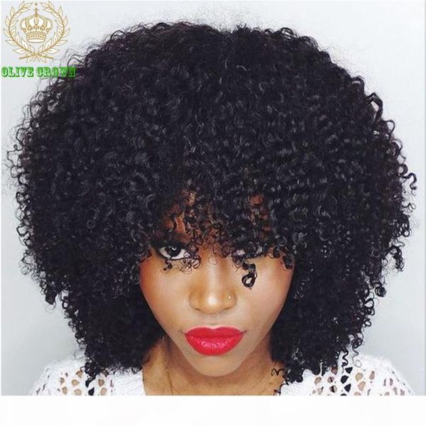 peruvian virgin human hair full lace wig afro kinky curly lace front wig with full bangs glueless curly human hair wig, Black;brown
peruvian virgin human hair full lace wig afro kinky curly lace front wig with full bangs glueless curly human hair wig, Black;brown