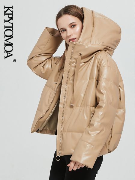 kpytomoa women fashion thi warm faux leather padded jaet coat vintage long sleeve oversized parka female outerwear chic, Black
kpytomoa women fashion thi warm faux leather padded jaet coat vintage long sleeve oversized parka female outerwear chic, Black