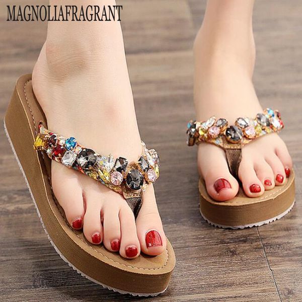 2020 summer fashion rhinestones wedges flip flops women's casual beach shoes ladies non-slip platform zapatos de mujer hy341 x1020, Black
2020 summer fashion rhinestones wedges flip flops women's casual beach shoes ladies non-slip platform zapatos de mujer hy341 x1020, Black