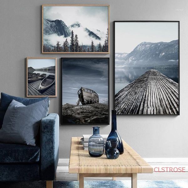 paintings foggy mountain lake boat nature scenery nordic posters canvas painting wall art landscape prints pictures for living room decor1
paintings foggy mountain lake boat nature scenery nordic posters canvas painting wall art landscape prints pictures for living room decor1