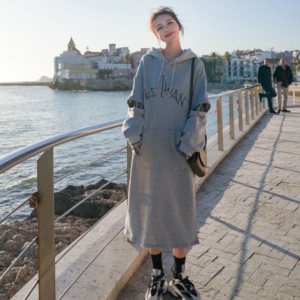 свитер 2020 популярных женской одежды новый корейский стиль свободно средней длины поддельные из двух частей jjiwo платье dresssweater плать, Black
свитер 2020 популярных женской одежды новый корейский стиль свободно средней длины поддельные из двух частей jjiwo платье dresssweater плать, Black